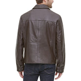 Mens Brown Real Leather Jacket